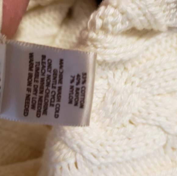 Ann Taylor Cream Colored Poncho Shrug (one size) - Picture 7 of 7